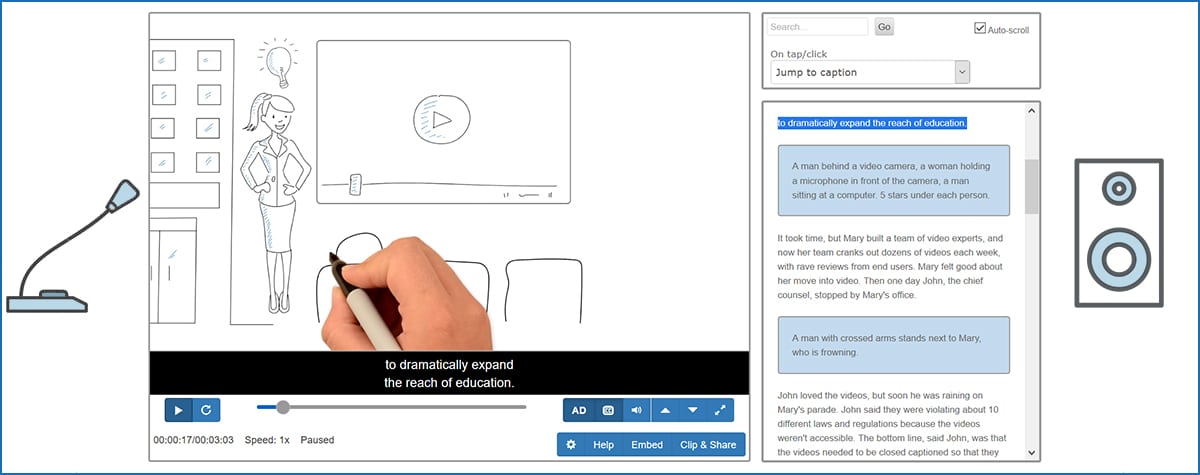 Add Audio Description to your Videos with CaptionSync
