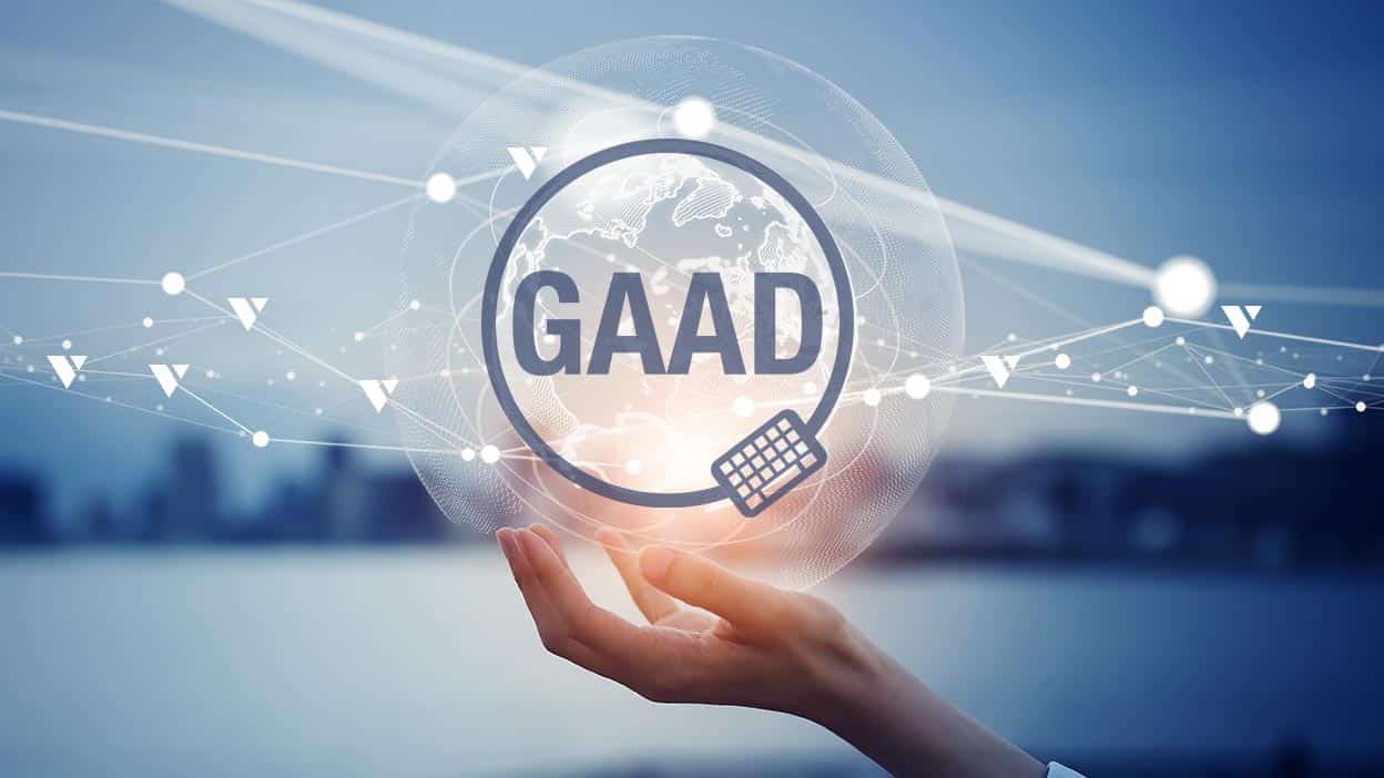 Gaad logo with hand